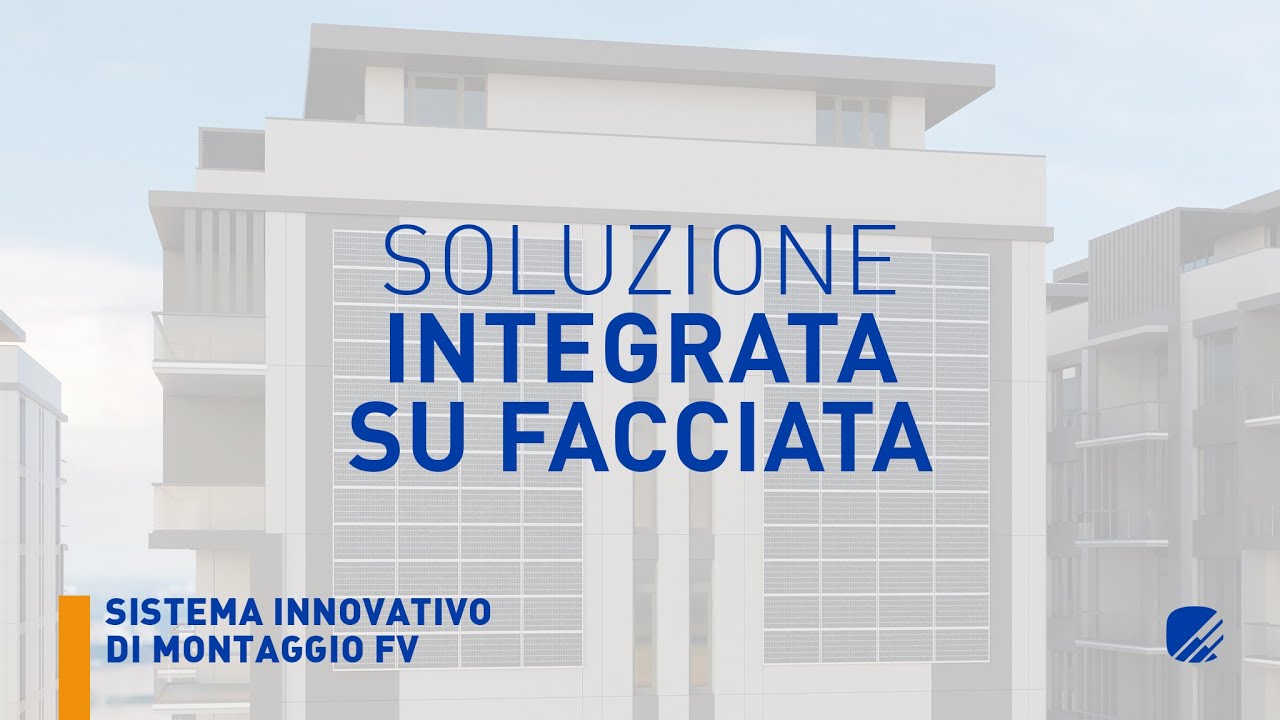 Sistema fotovoltaico integrato su facciata