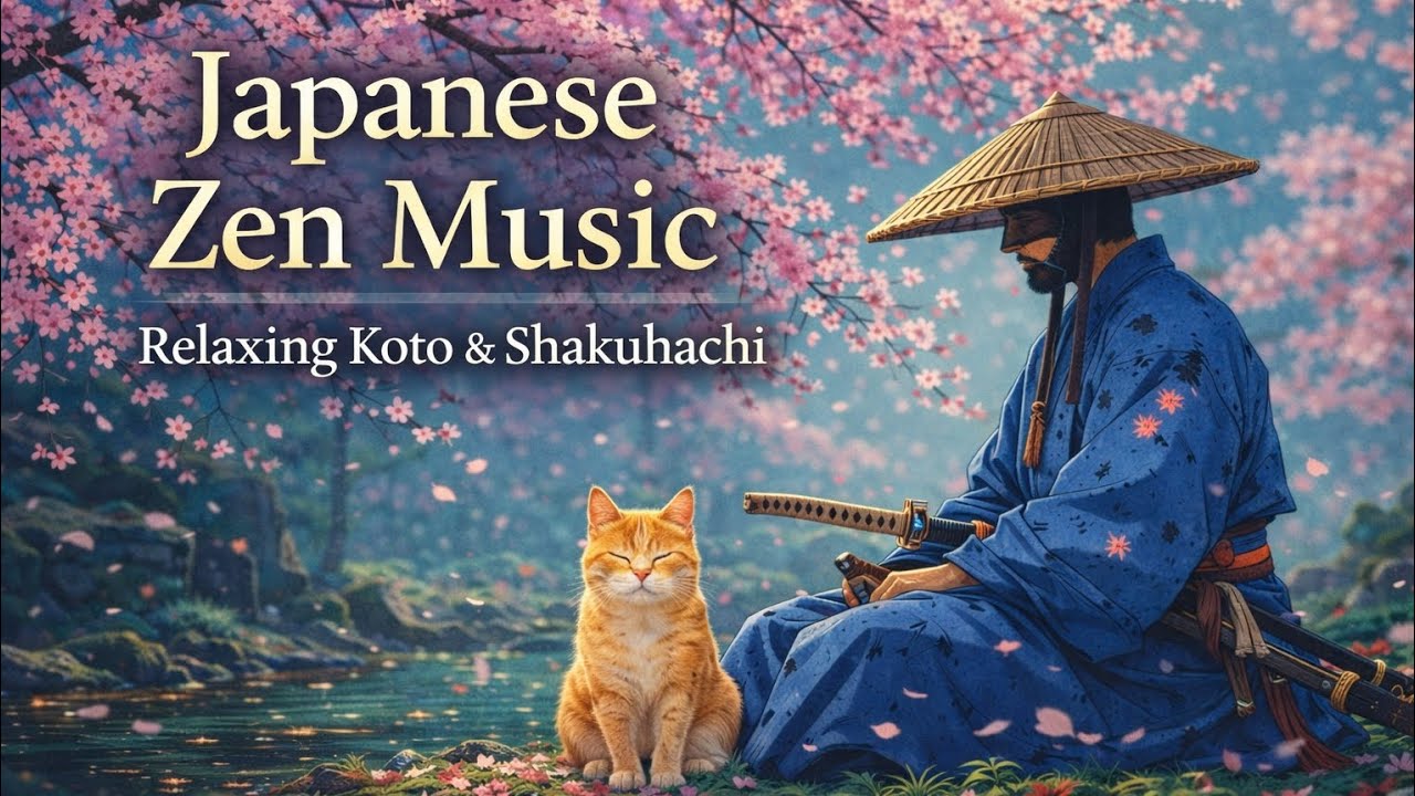 Japanese Zen Music 1 Hour – Traditional Koto & Shakuhachi for Relaxation
