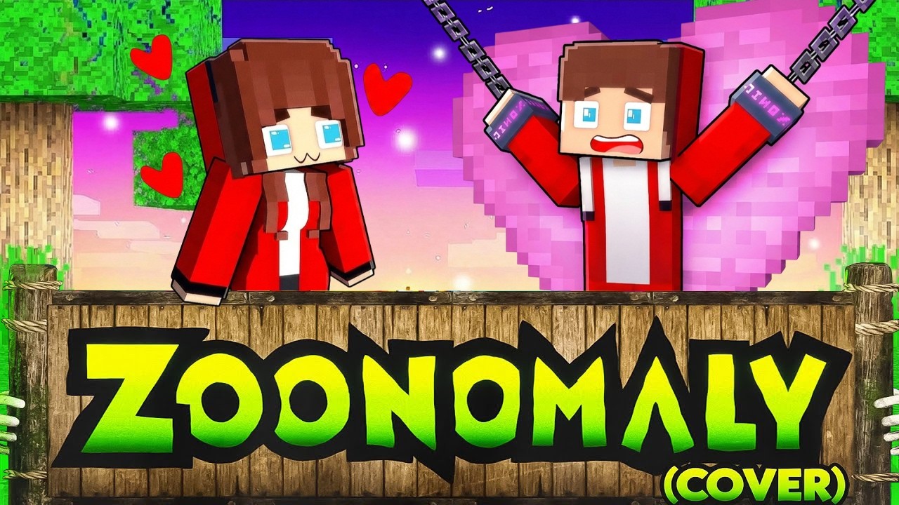 JJ and CRAZY JJ's Girl - Love Story - MSToons Minecraft - Zoonomaly Theme Song (COVER)