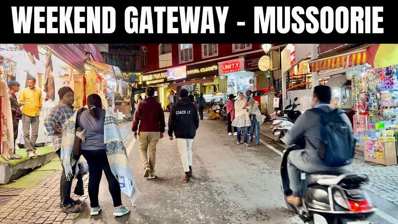 Rainy Walk Through the Lanes of Mussoorie | Picture Palace | May Travel Vlog