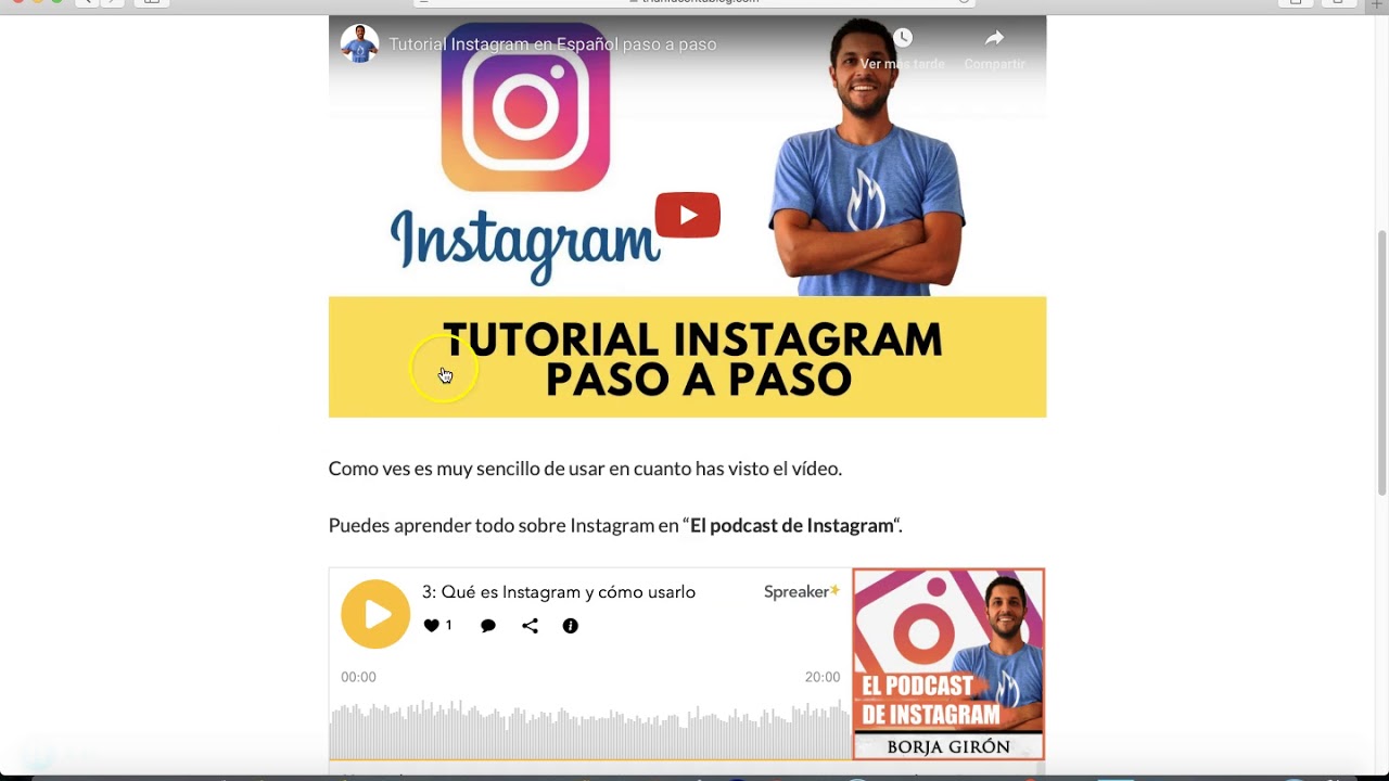 CURSO INSTAGRAM GRATIS