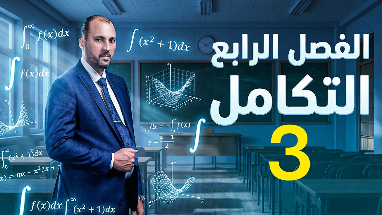 الرياضيات للصف السادس العلمي (الفصل الرابع التكامل غير المحدد محاضرة 3 الدوال الجبرية ج3 2026)