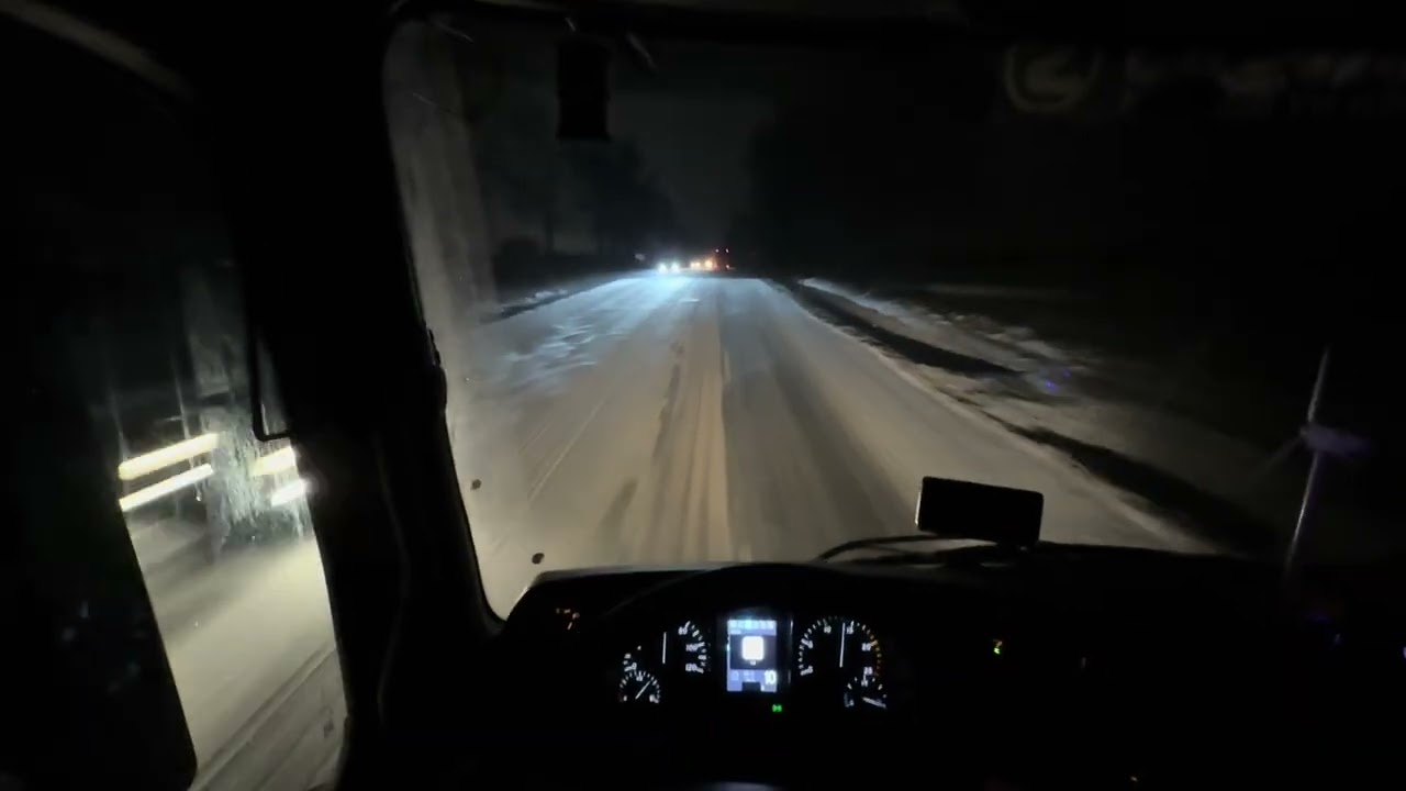 POV Polish Night Drive #2 Mercedes Actros MP4