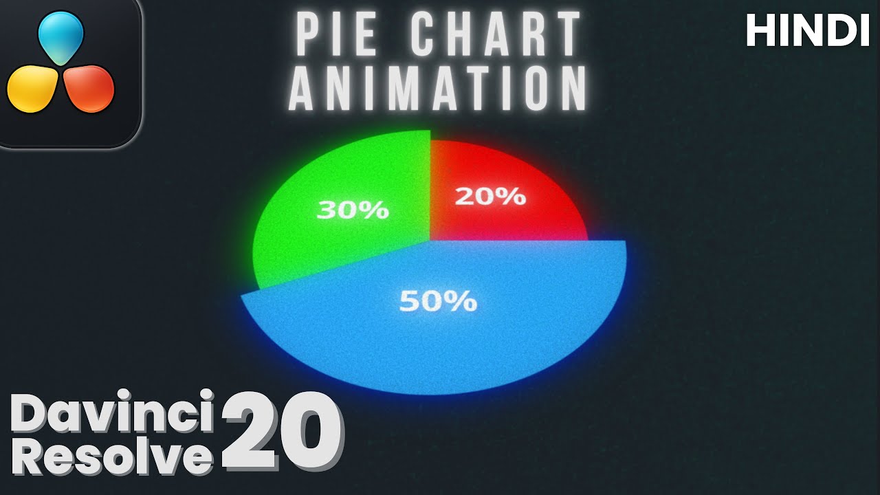 Pie Chart Animation In Davinci Resolve | Motion graphics davinci resolve