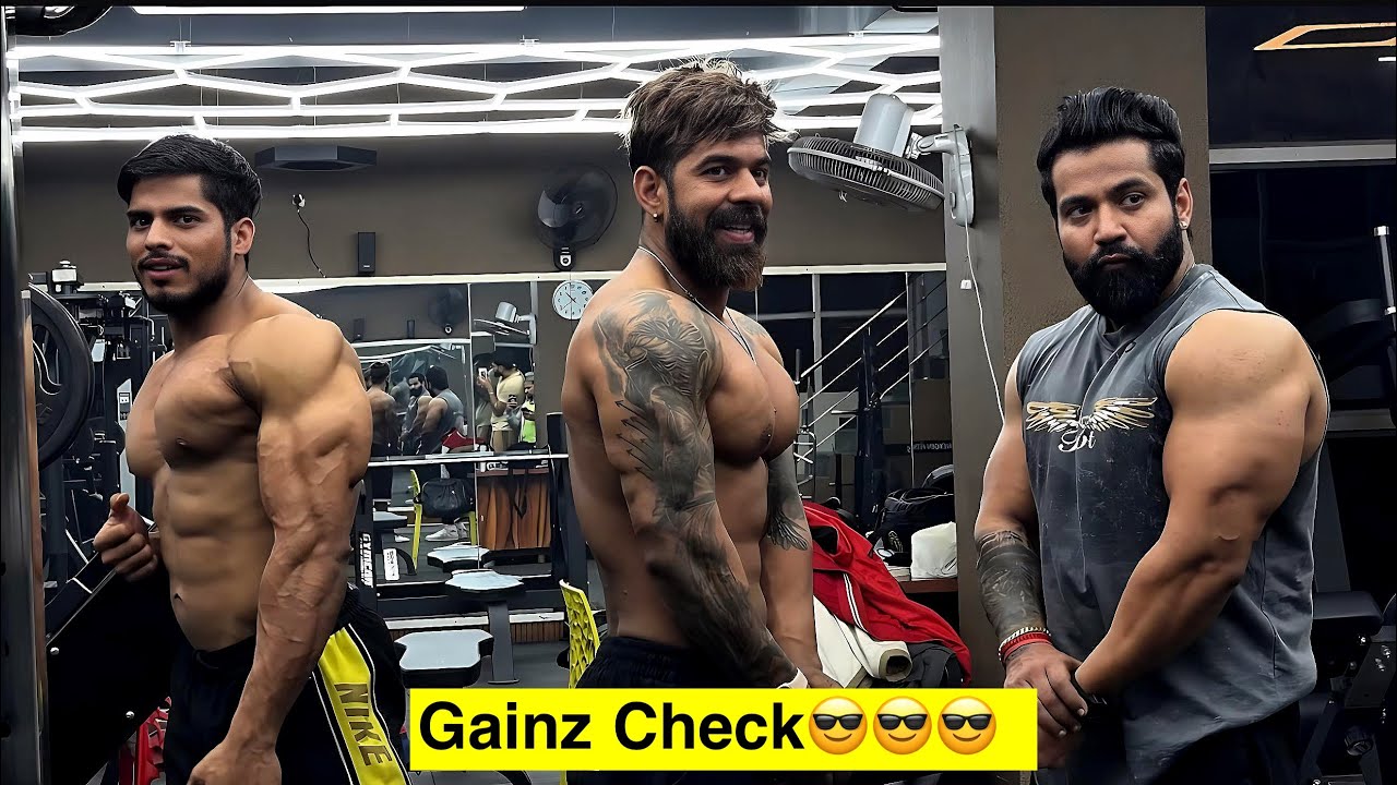Crazy Workout And Pump Check With @aadinagarvlogs  And @PankajvermaFITNESS 
