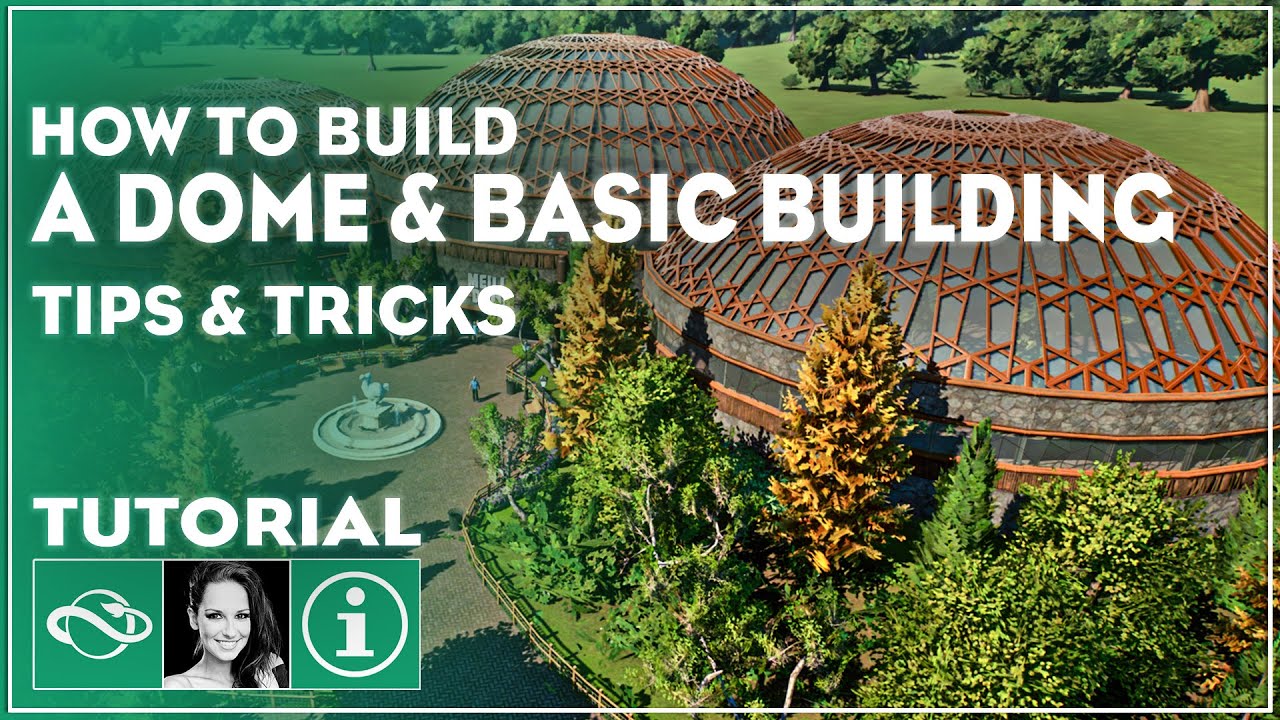 ▶ How to Build A Dome & Basic Building in Planet Zoo Tutorial | Tips & Tricks |