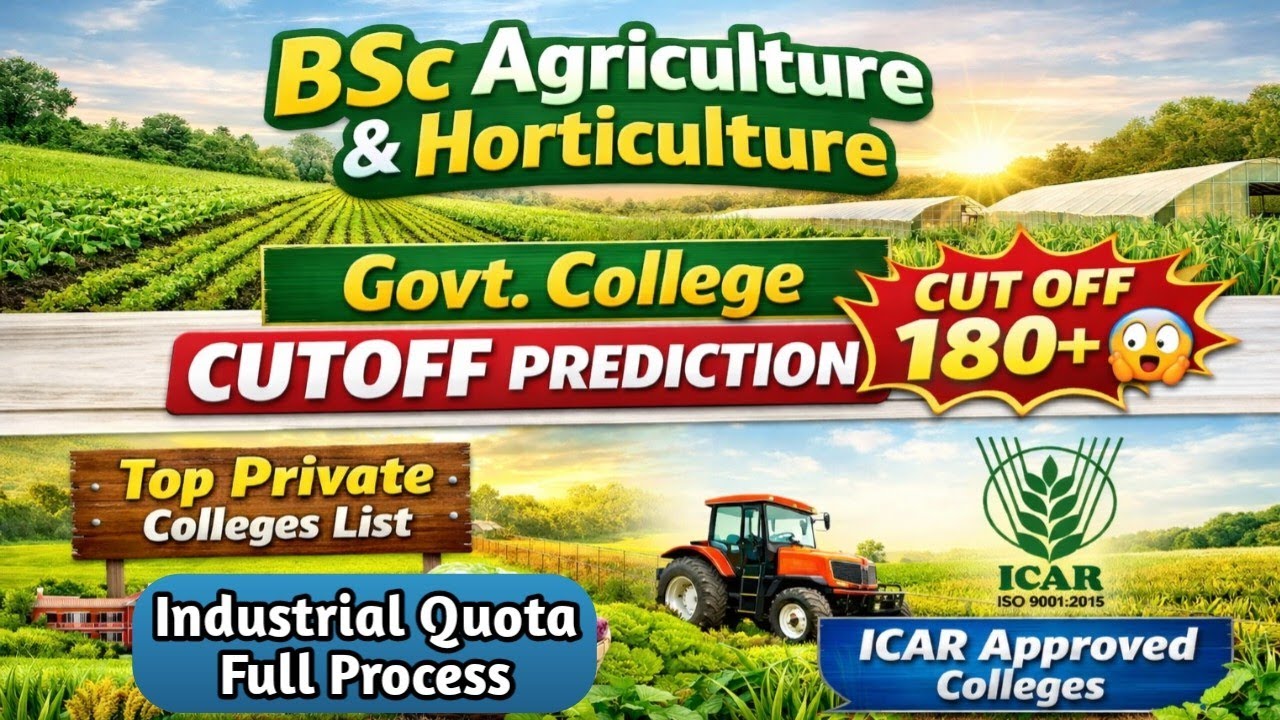 BSc Agriculture Cutoff 2026| TNAU Prediction + Top Private Colleges TN List | ICAR Approved colleges