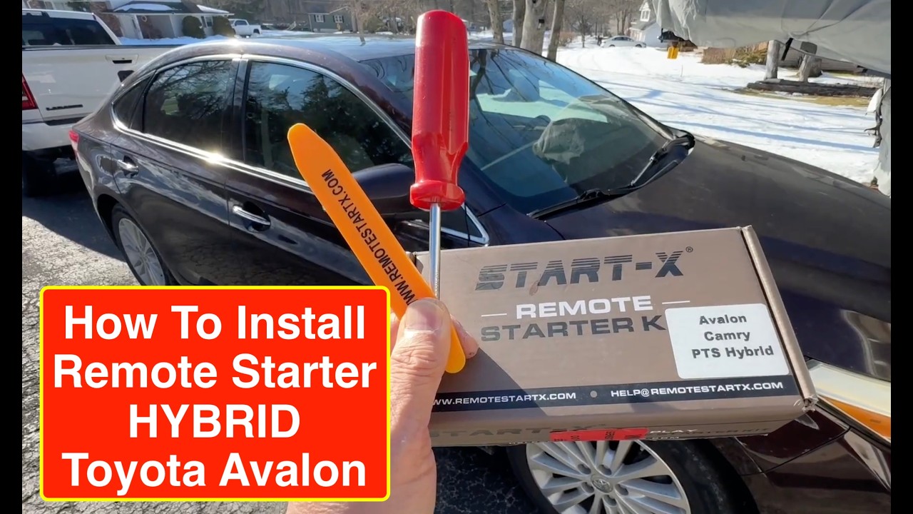 How to Install Remote Starter Toyota Avalon Hybrid - using existing key fob remote