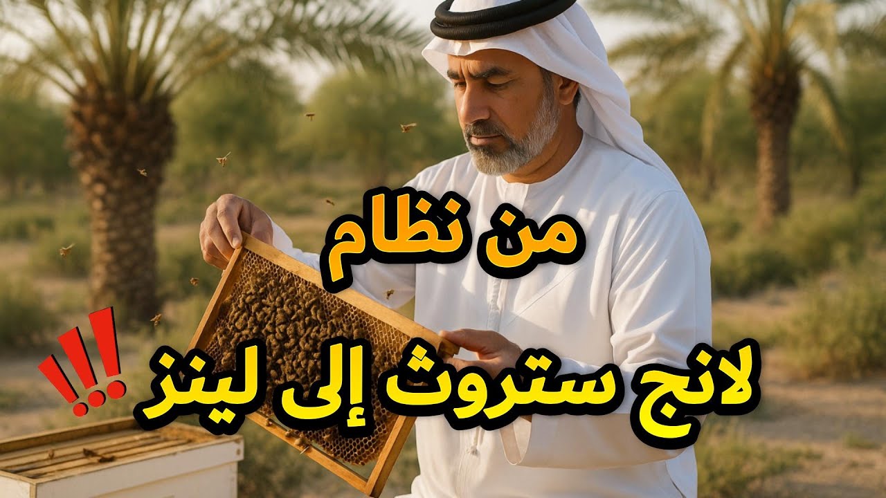 🔵 تحويل نويه نحل من نظام لانجستروث إلى نظام لينز #honeybees #bees #honey