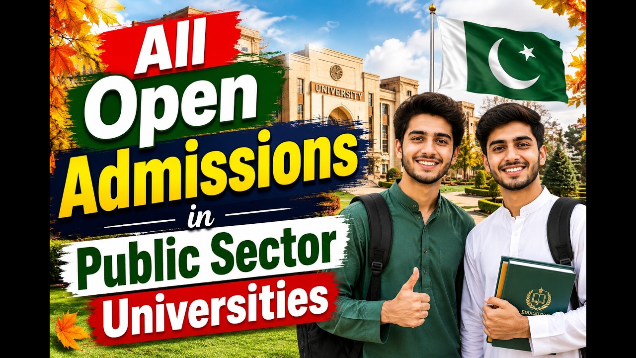 All Open Admissions in Public Sector Universities in Pakistan 2026 | BS, MPhil, PhD | Fall Admission