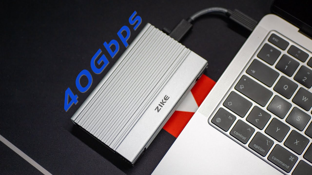 Die schnellste Festplatte für Macbook und  iPad - Zike Drive USB4 SSD Case