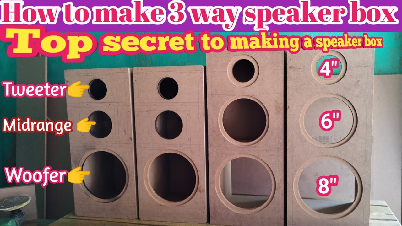 3 way speaker box making 🔊 3 way speaker box design
