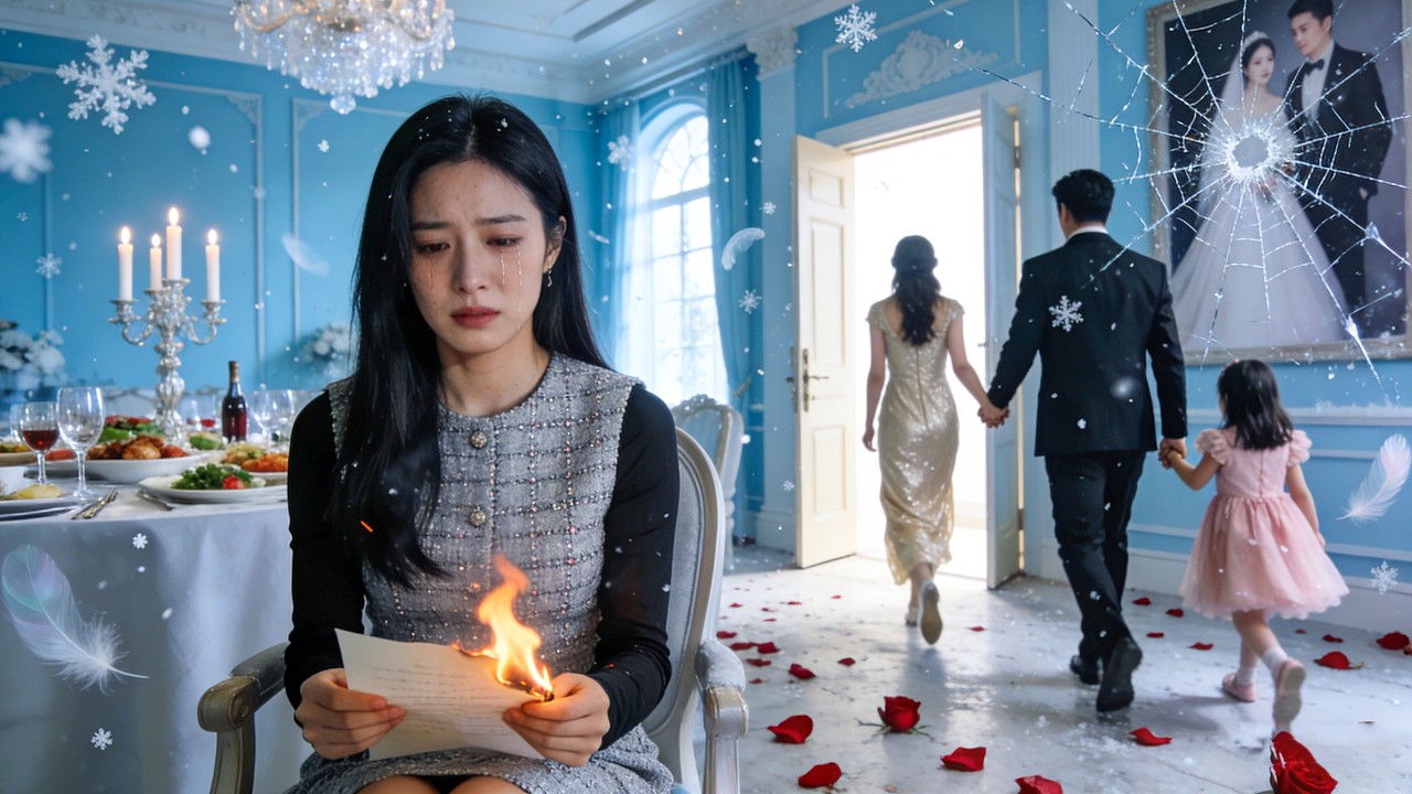 Fête finie, il part avec sa maîtresse et leur fille.Je brûle l'acte mariage. Il regrette amèrement !