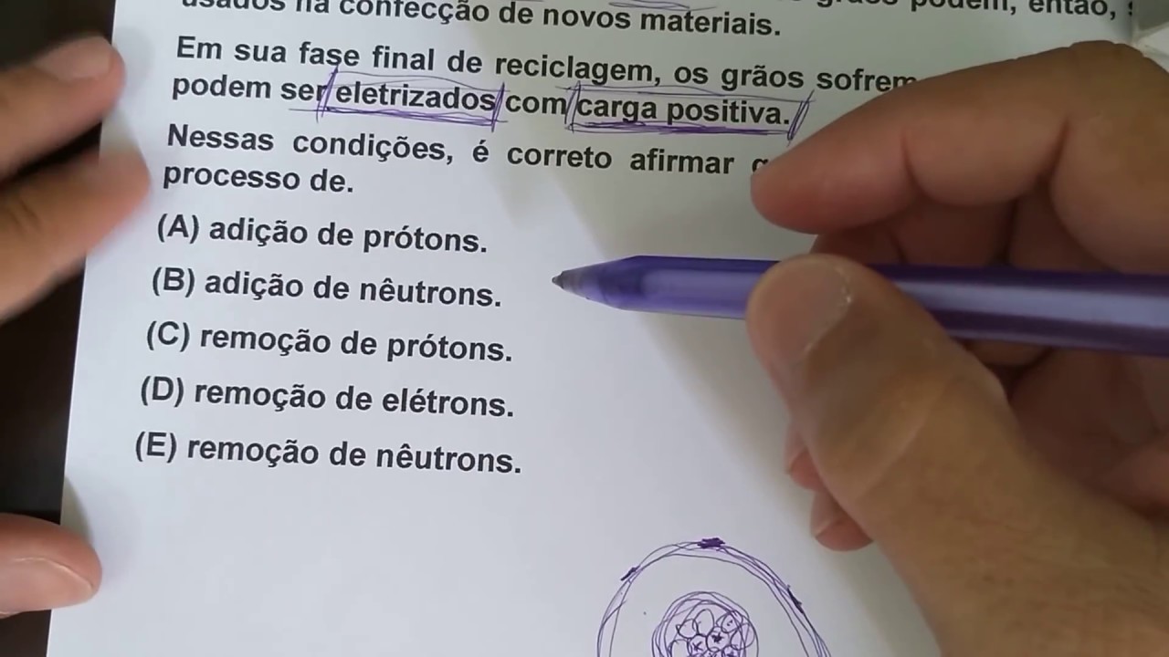 Prova Etec 2017 1º semestre Questão 23 química.