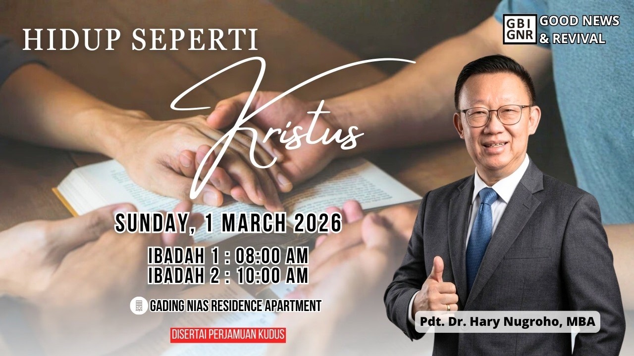 Pdt. Dr. Hary Nugroho | Hidup Seperti Kristus | 01 Maret 2026