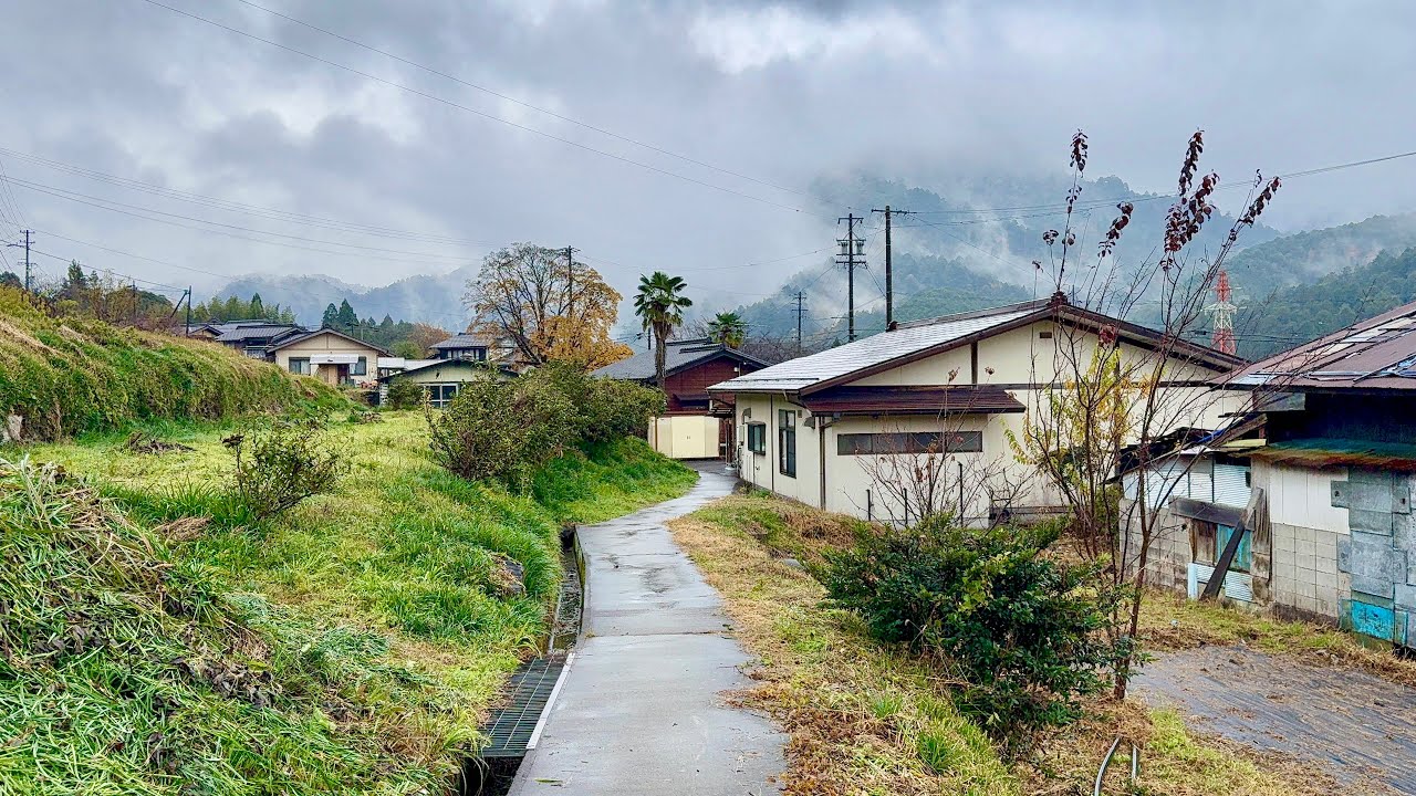 4k beautiful Japanese Countryside Walking Tour - Exploring the Village of Nagano, Japan