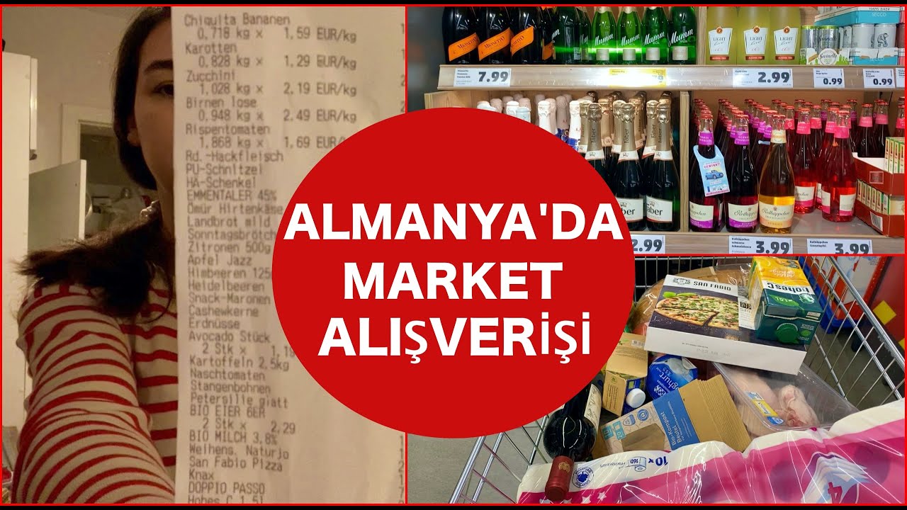 ALMANYA'DA MARKET ALIŞVERİŞİ/ ALKOL FİYATLARI/ HEPSİ NE KADAR TUTTU?