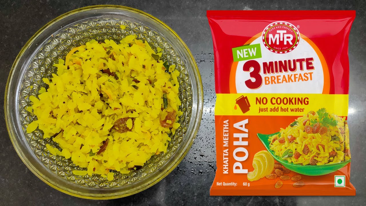 MTR Khatta Meetha Poha | 3 Minute Breakfast | Instant Khatta Meetha Avalakki