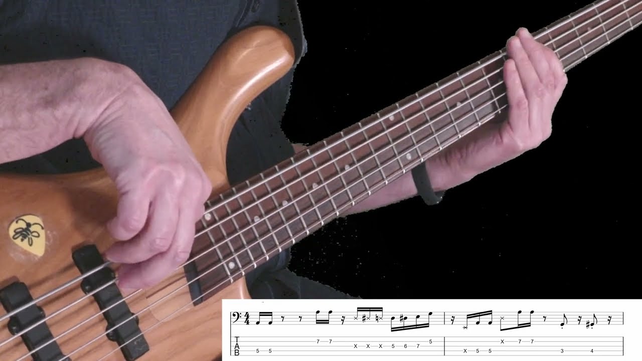 Neo Soul 5-String Bass Line with Tabs // Welcome // Maxwell
