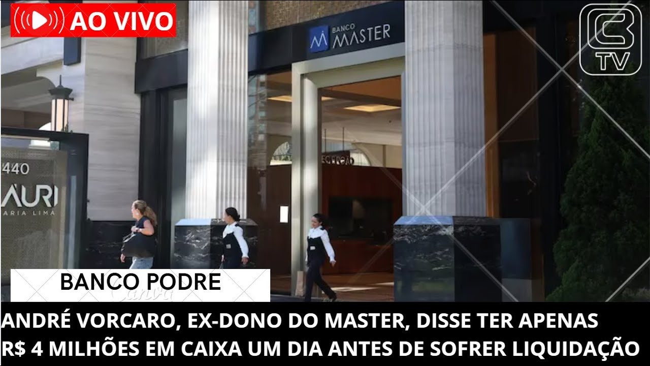 🔴 AO VIVO &mdash; BOMBA NO CASO MASTER: A VERDADE SOBRE A LIQUIDA&Ccedil;&Atilde;O DO BANCO | 30/01/2026