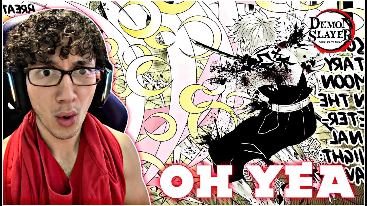 Kokushibo Vs Gyomei, Sanemi, Genya & Muichiro! FULL MANGA FIGHT | REACTION!!