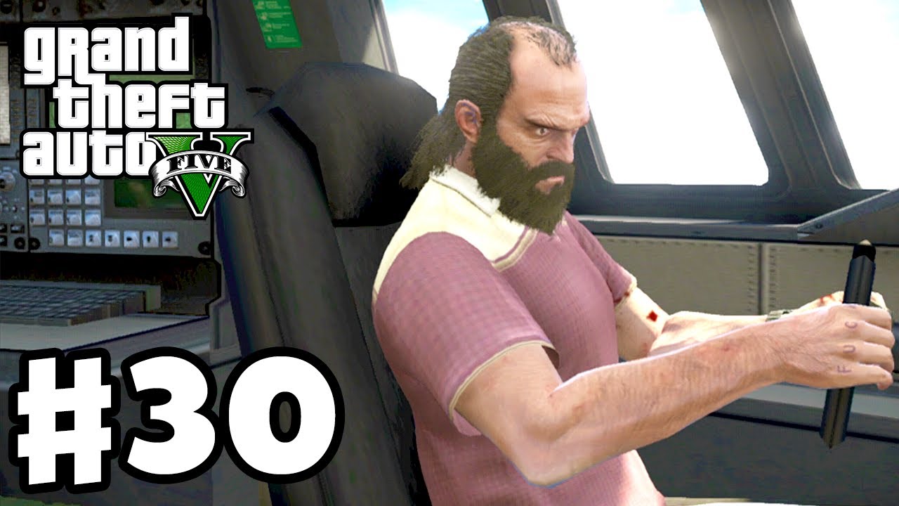 Grand Theft Auto 5 - Gameplay Walkthrough Part 30 - Minor Turbulence (GTA 5, XBox 360, PS3)