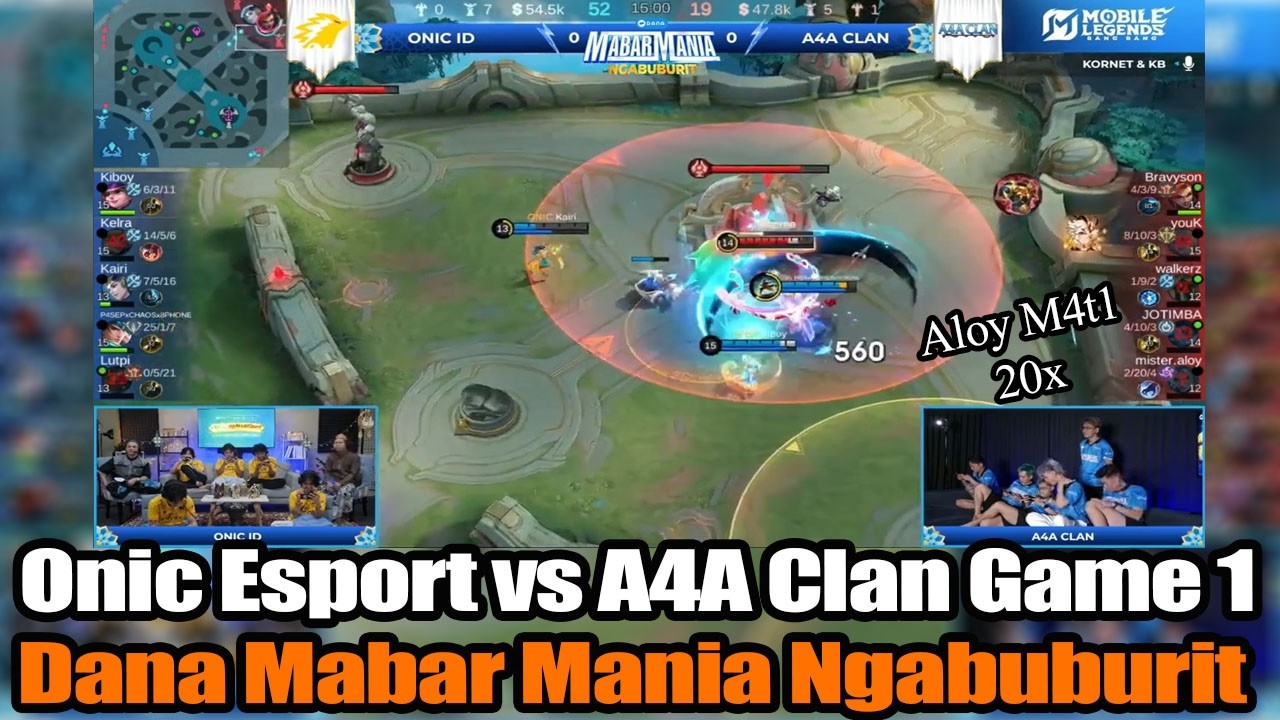 Onic Esport vs A4A Clan Game 1 | Dana Mabar Mania Ngabuburit | Aloy M4t1 20x