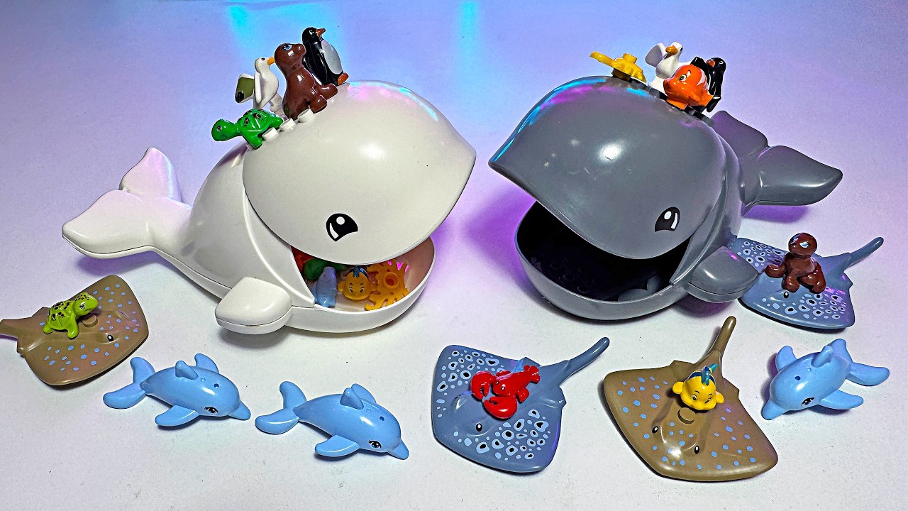 LEGO Sea Animals Custom Toy - Whale, Turtle, Penguin, Sea Lion, Dolphin, Stingray, Lobster, Fish