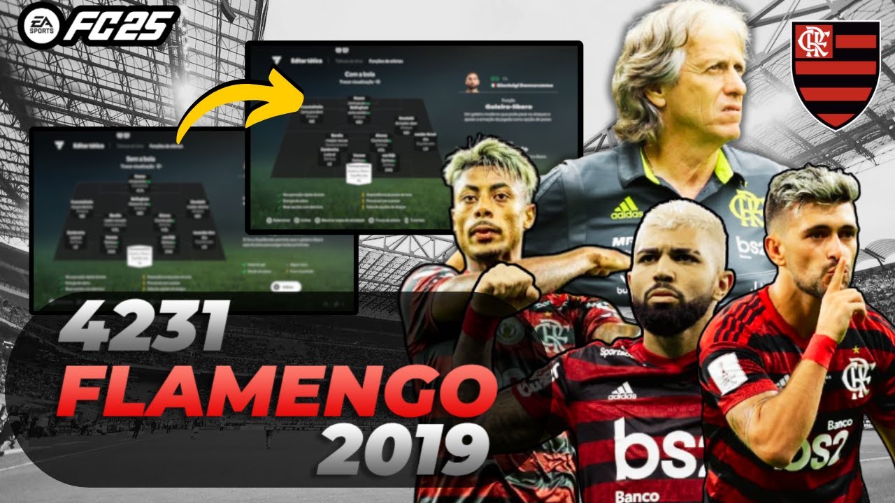 RECRIEI A TÁTICA 4231 VENCEDORA DO FLAMENGO 2019 NO EAFC 25 ULTIMATE TEAM!