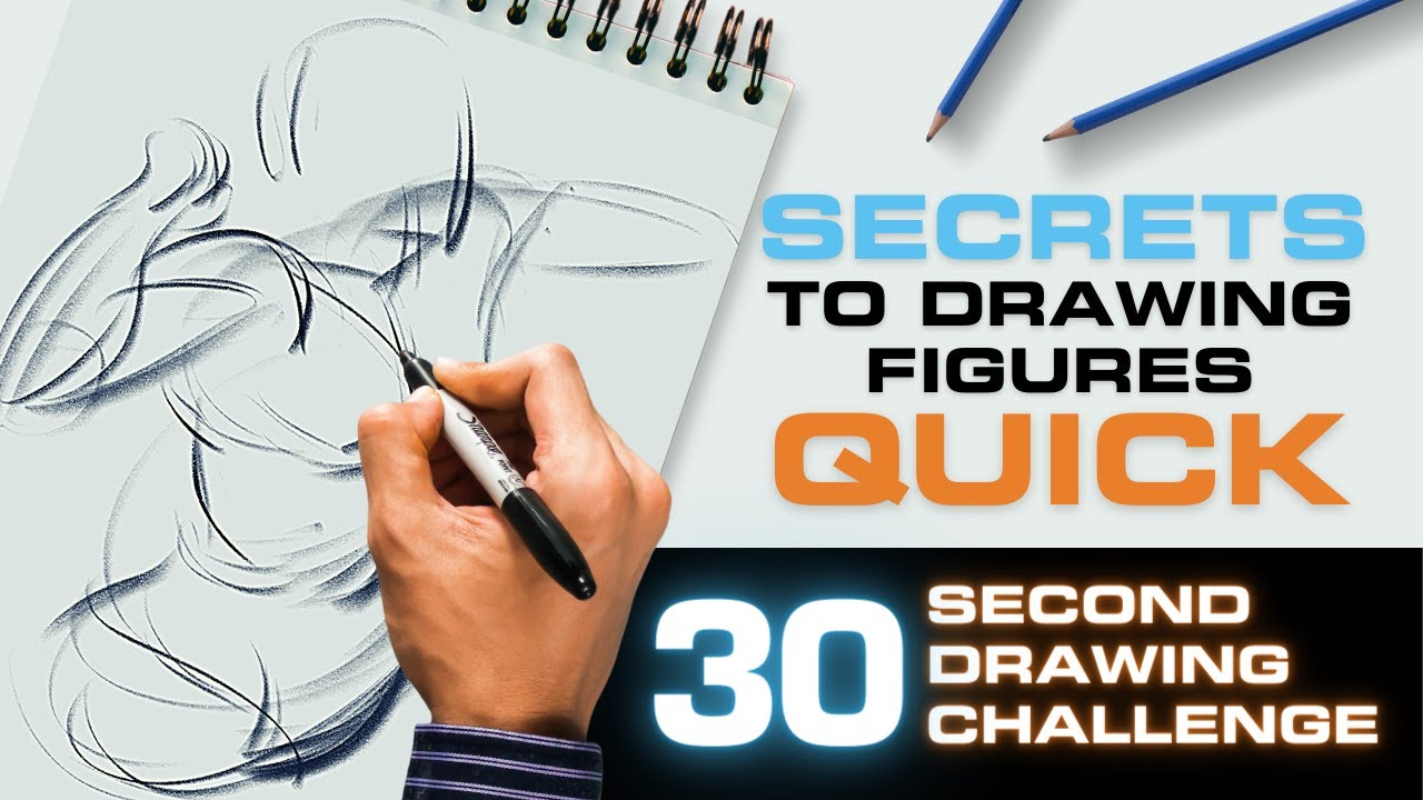 Secrets to Drawing Figures Quick, 30 Second Challenge: FORCE Friday 85