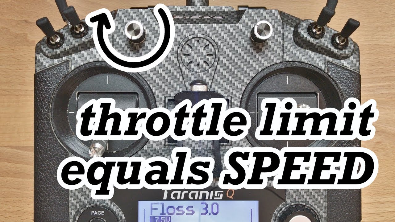 Throttle limit will make you faster | Throttle cap on potentiometer with OpenTX