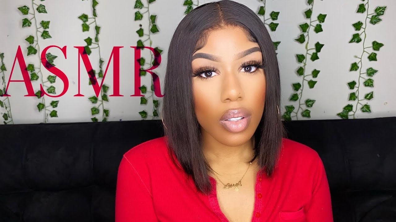 ASMR | Is This My Natural Hair or Nah? | Transparent Lace Bob Review Ft. Mega Look