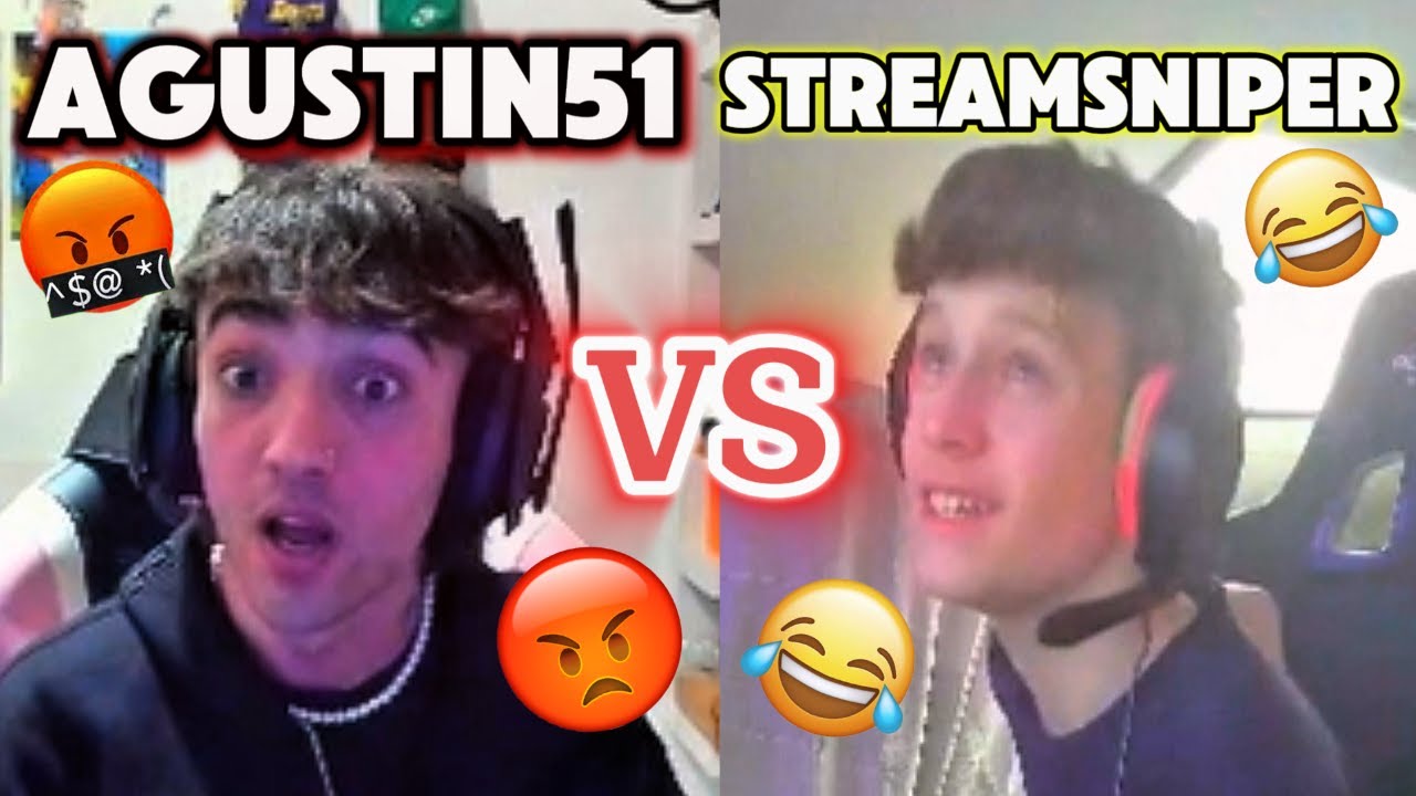 😡 AGUSTIN51 VS STREAMSNIPER 🤣 | ENFADOS DE AGUSTIN51 EN FORTNITE  *le hace stream snipe un alemán*
