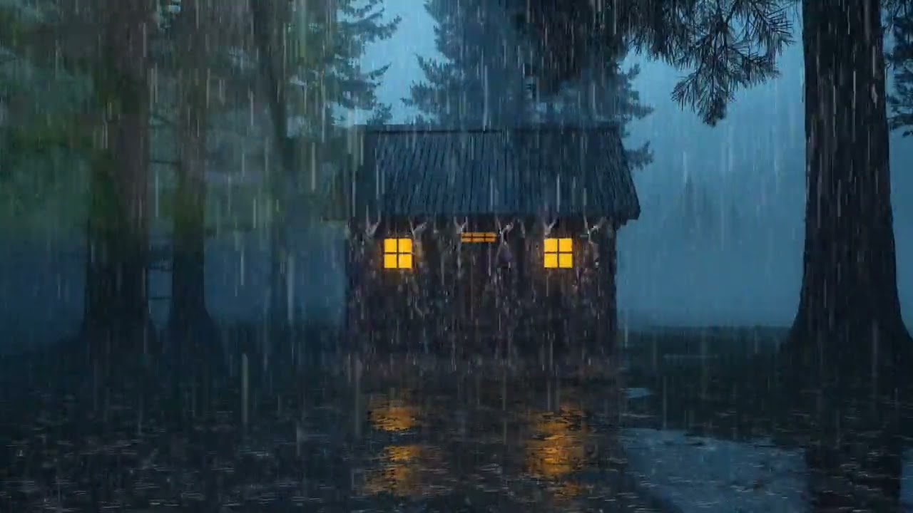 Relaxing Rain Sounds for Deep Sleep, Study, and Stress Relief | Heavy Rain ASMR Ambience Soundscape