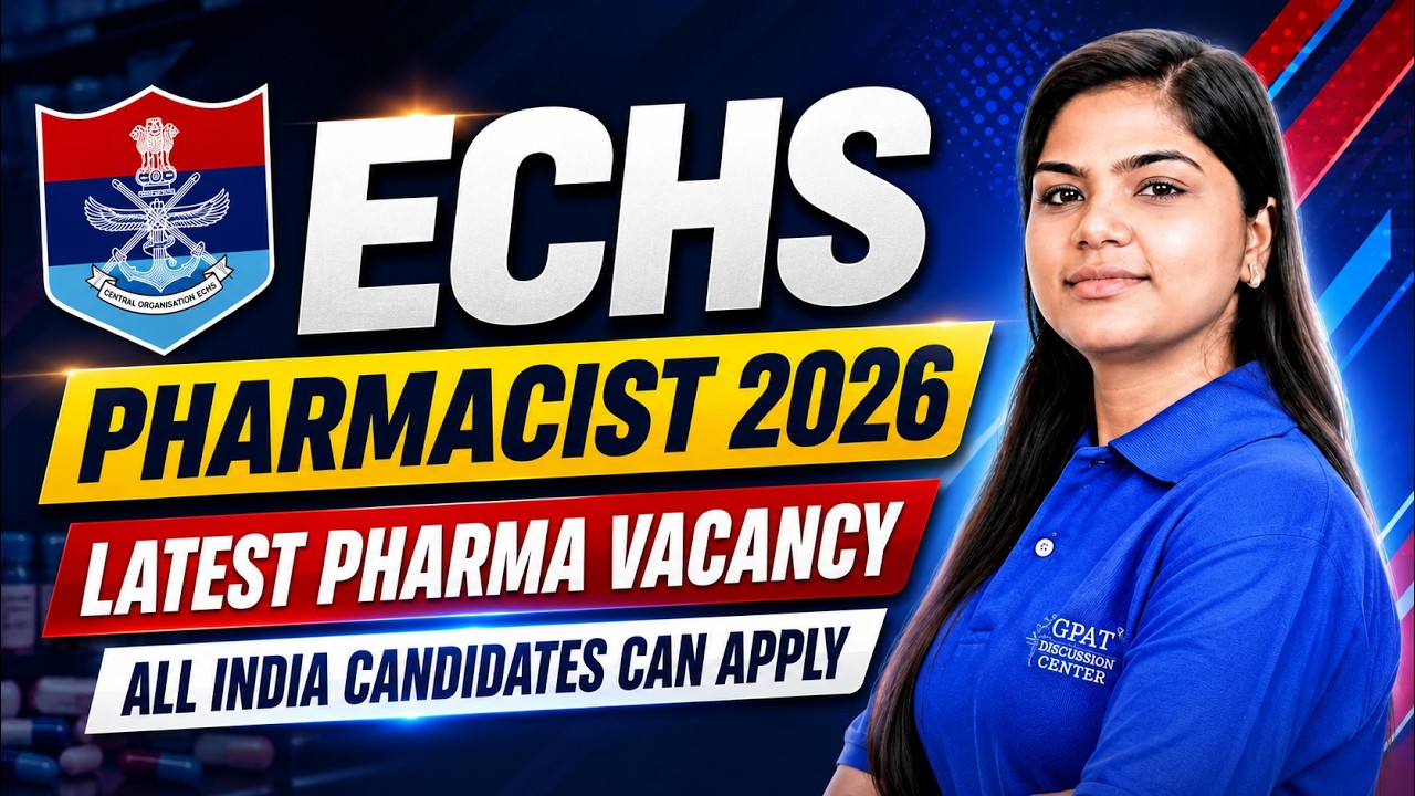 ECHS Pharmacist Vacancy 2026 Out | Eligibility, Salary & Application Process
