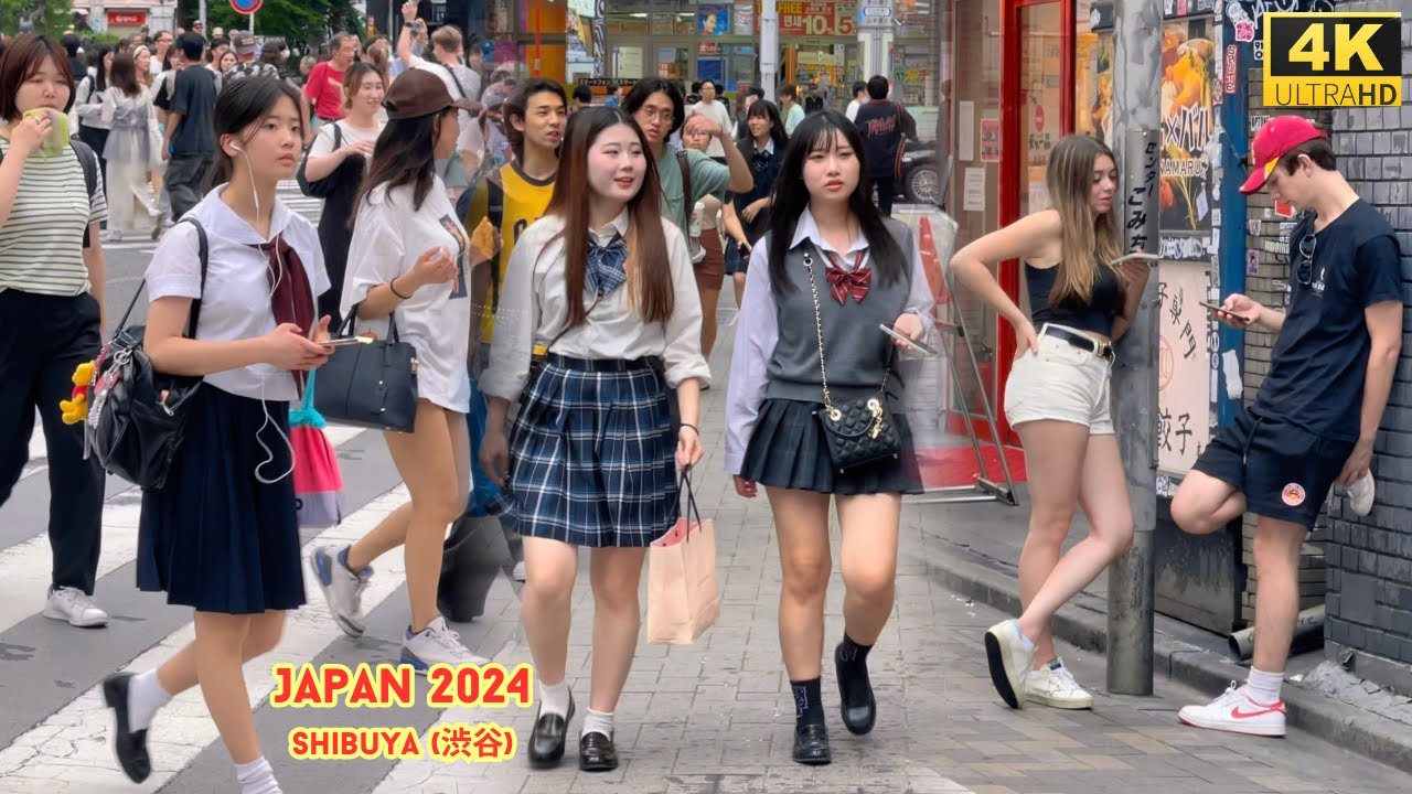 4k hdr japan travel 2024 | Walk in Shibuya (渋谷) Tokyo Japan | City ambience Nature for relaxing