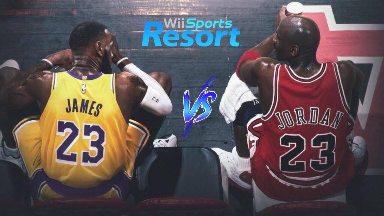 Wii Sports Resort - Pickup Game - LeBron J. Vs M. Jordan (Ep. 252)