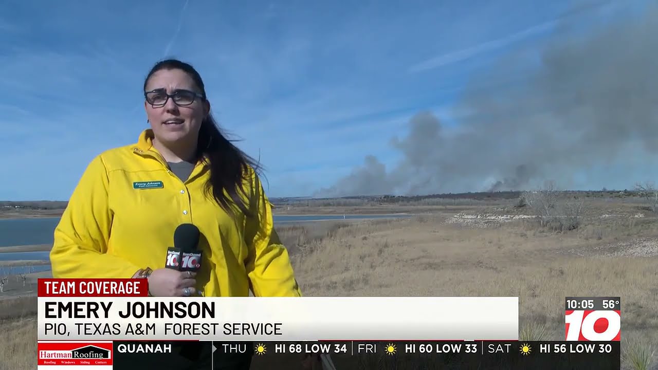 Crews continue to battle wildfires across the Texas and Oklahoma Panhandles on Feb. 18, 2026