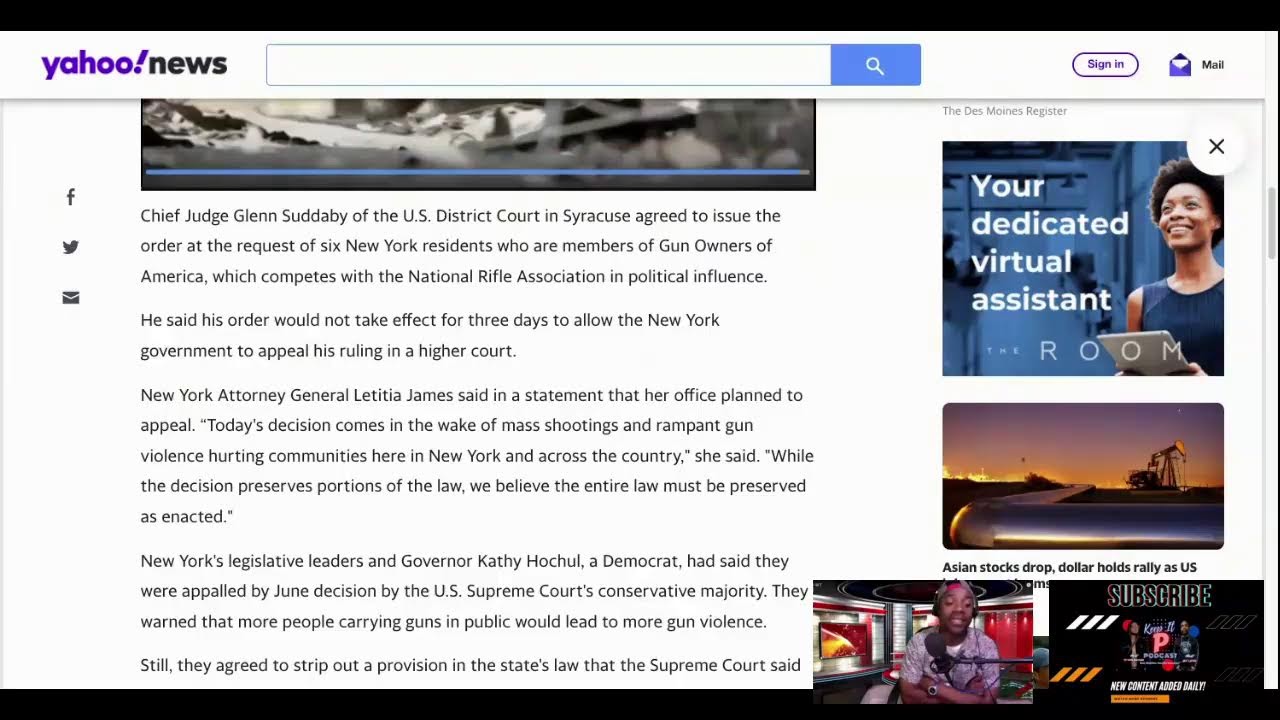 Judge Temporarily Blocks New York Gun Law