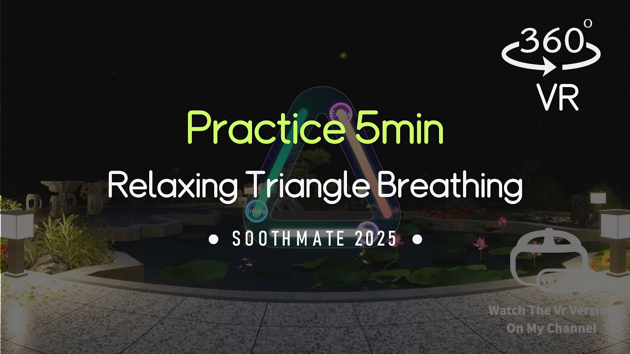 5-Min Triangle Breathing: 360° VR Night Meditation