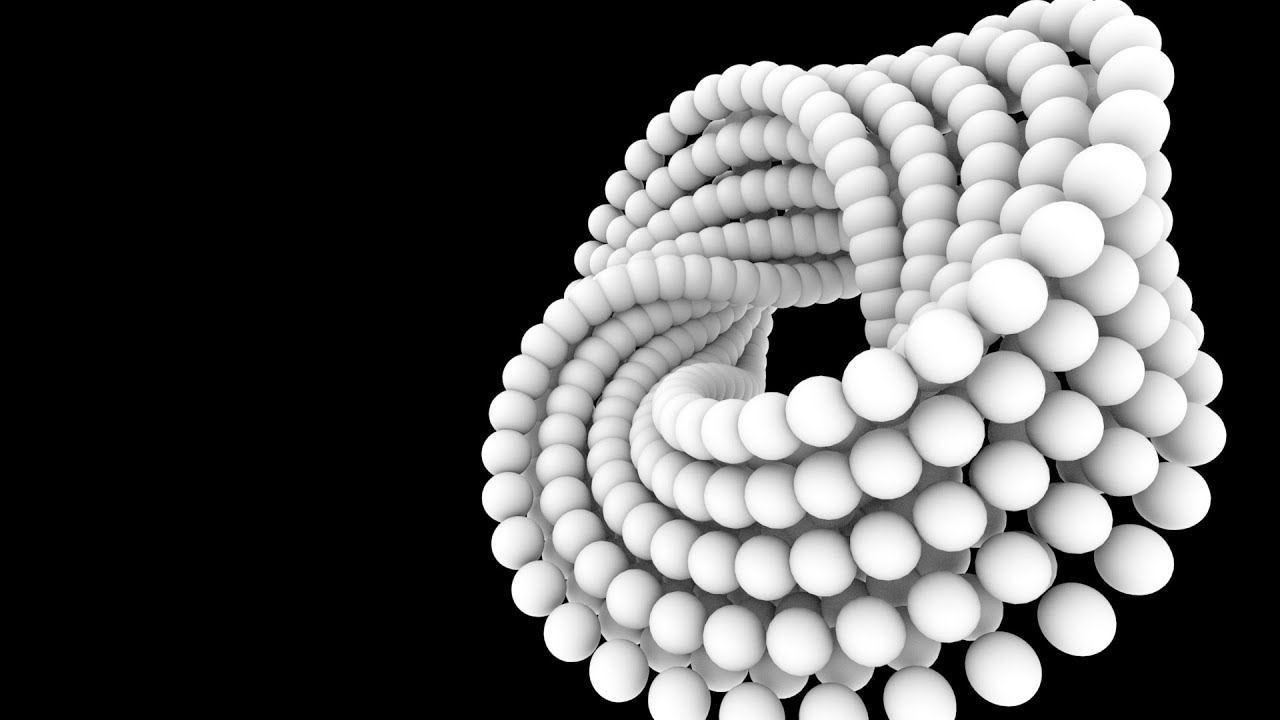 Abstract 3d Ring Creation using the Autodesk MAYA Mash Plugin (Silent Tutorial)