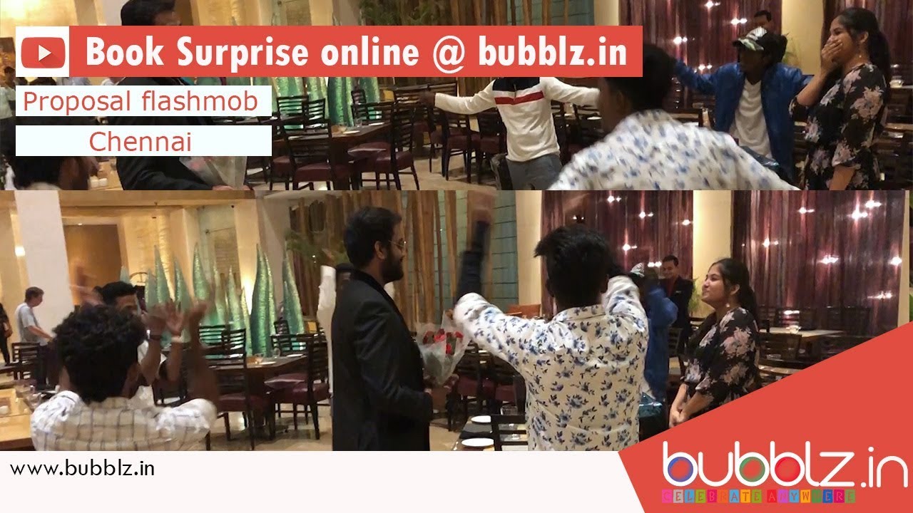Make your girl cry with our team | Love proposal flashmob in chennai | surprise planners | bubblz.in
