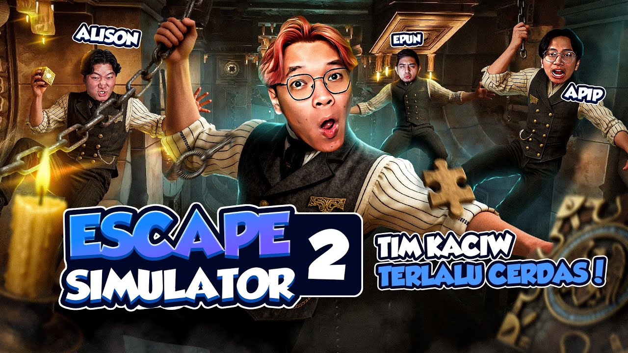 TIM KACIW TERLALU CERDAS - Escape Simulator 2 Indonesia Part 3