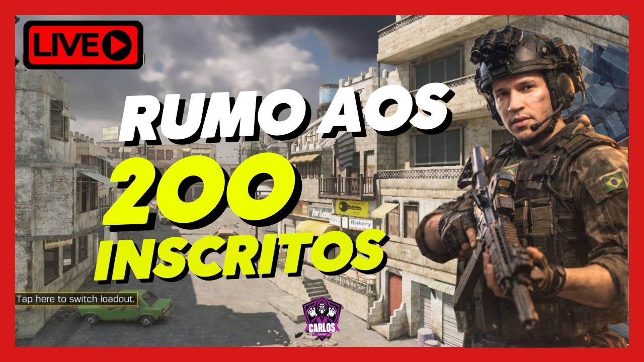 🔴 LIVE EM BUSCA DOS 200 INSCRITOS I CALL OF DUTY MOBILE 🔴