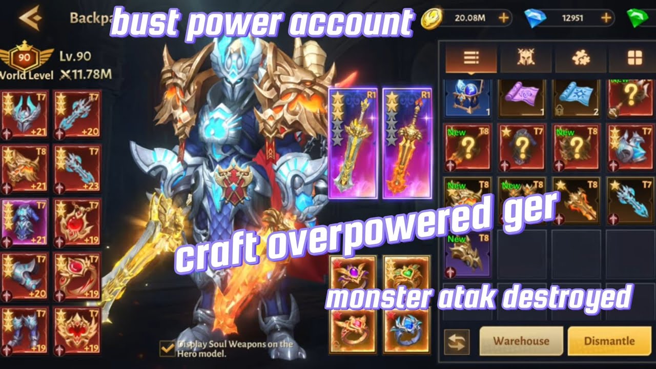 dungeon hunter 6 level 90 ger t8 ancient Star craft