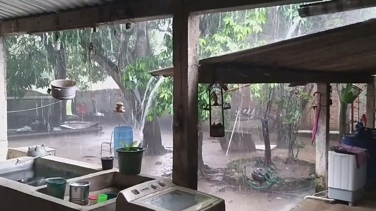 la lluvia señores miren