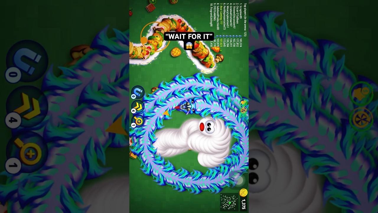 Worms Zone io 😱trapping snake 