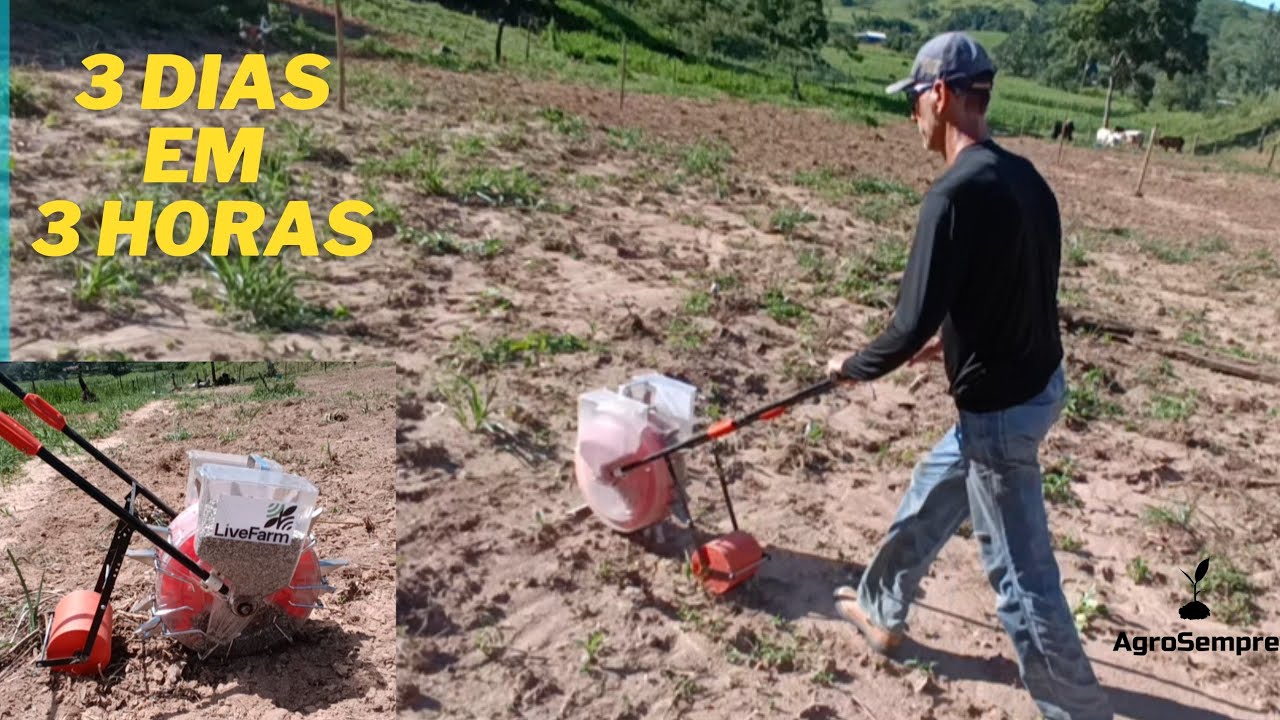 Uma plantadeira eficiente para o pequeno e m&eacute;dio produtor rural.