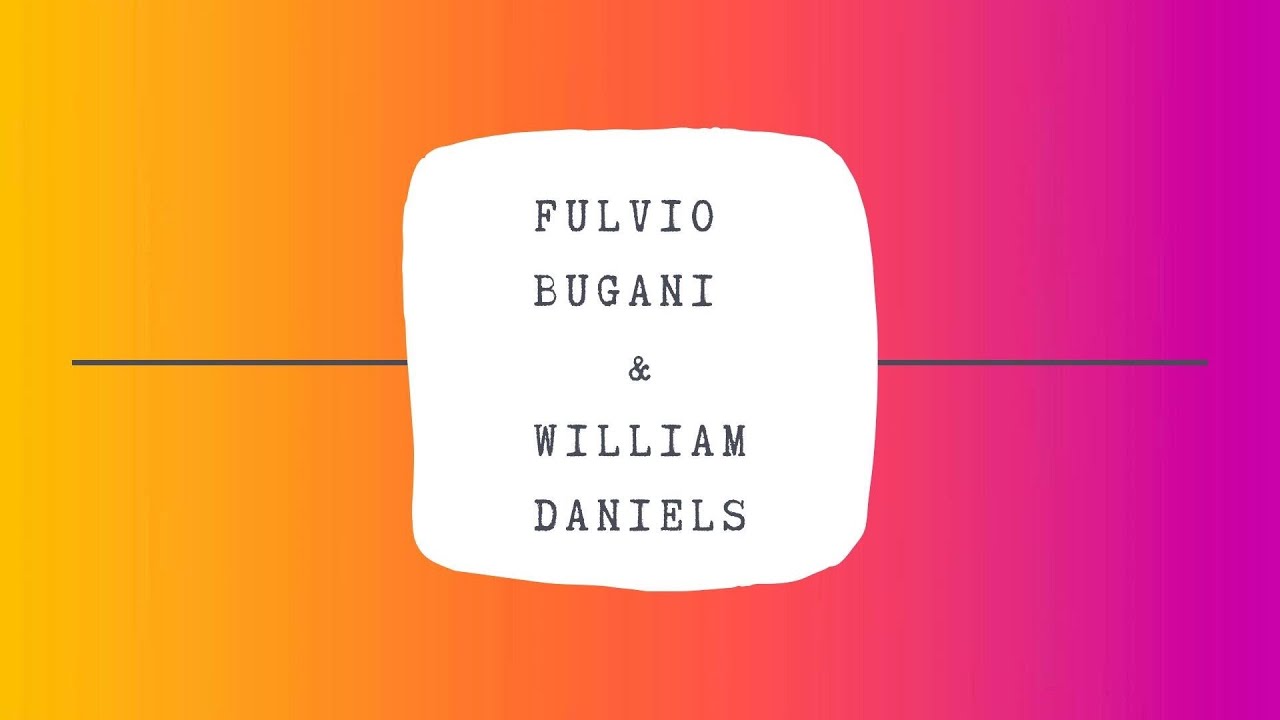 Image Talk IG: Fulvio Bugani & William Daniels