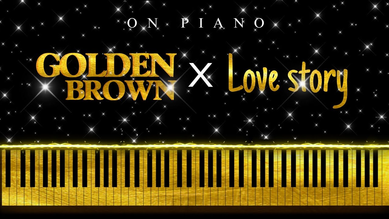 GOLDEN BROWN X LOVE STORY ON PIANO | VIVEKVERSE 